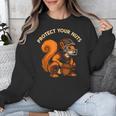 Squirell Baseball Catcher Player Joke Tee Protect Your Nuts Unisex Sweatshirt Squirell Baseball Catcher Player Joke Tee Protect Your Nuts Unisex Sweatshirt