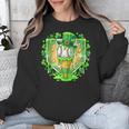 St Patrick Day Baseball Drip Ice Cream Baseball Home Plate Unisex Sweatshirt