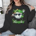 St Patrick Day Baseball Drip Ice Cream Baseball Player Men Unisex Sweatshirt