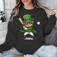 St Patrick’s Day Leprechaun Baseball Irish Graphic Unisex Sweatshirt St Patrick’s Day Leprechaun Baseball Irish Graphic Unisex Sweatshirt