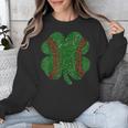 St Patricks Day Shamrock Baseball Saint Paddy's Unisex Sweatshirt
