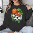 St Patricks Day Shamrock Basketball Baseball Football Soccer Unisex Sweatshirt St Patricks Day Shamrock Basketball Baseball Football Soccer Unisex Sweatshirt