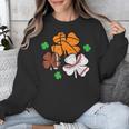 St Patricks Day Shamrock Basketball Baseball Men Boys Kids Unisex Sweatshirt St Patricks Day Shamrock Basketball Baseball Men Boys Kids Unisex Sweatshirt