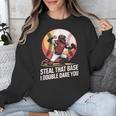 Steal That Base I Double Dare You Baseball Catcher Unisex Sweatshirt Steal That Base I Double Dare You Baseball Catcher Unisex Sweatshirt