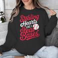 Stealing Hearts Like I Steal Bases Cute Baseball Boys Unisex Sweatshirt Stealing Hearts Like I Steal Bases Cute Baseball Boys Unisex Sweatshirt