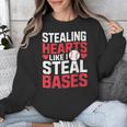 Stealing Hearts Like I Steal Bases Cute Baseball Kids Unisex Sweatshirt Stealing Hearts Like I Steal Bases Cute Baseball Kids Unisex Sweatshirt