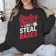 Stealing Hearts Like I Steal Bases Cute Baseball Valentine Unisex Sweatshirt Stealing Hearts Like I Steal Bases Cute Baseball Valentine Unisex Sweatshirt