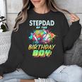 Stepdad Of The Birthday Boy Baseball Football Colorful Unisex Sweatshirt