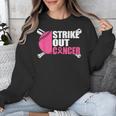 Strike Out Cancer Breast Cancer Awareness Baseball Warrior Unisex Sweatshirt Strike Out Cancer Breast Cancer Awareness Baseball Warrior Unisex Sweatshirt