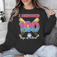I Survived 100 Days Of School Baseball Cream Drip Boys Unisex Sweatshirt I Survived 100 Days Of School Baseball Cream Drip Boys Unisex Sweatshirt