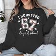 I Survived 67 Days Of School Baseball Six Seven Teacher Unisex Sweatshirt I Survived 67 Days Of School Baseball Six Seven Teacher Unisex Sweatshirt