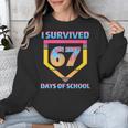 I Survived 67 Days Of School Baseball Trend For Boys Girls Unisex Sweatshirt I Survived 67 Days Of School Baseball Trend For Boys Girls Unisex Sweatshirt