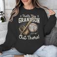 That's My Grandson Out There Jersey Number 55 Baseball Unisex Sweatshirt