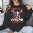 That's My Nephew Out There Baseball Cream Drip Crossed Bat Unisex Sweatshirt