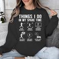 Things I Do In My Spare Time Baseball Lovers Kids Boys Unisex Sweatshirt