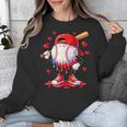 Valentine Baseball Heart Drip Sport Love Valentines Day Boys Unisex Sweatshirt Valentine Baseball Heart Drip Sport Love Valentines Day Boys Unisex Sweatshirt
