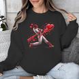 Valentine Baseball Player Drip Unisex Sweatshirt