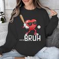Valentines Bruh Red Heart Playing Baseball Men Boys Kids Unisex Sweatshirt Valentines Bruh Red Heart Playing Baseball Men Boys Kids Unisex Sweatshirt