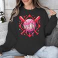 Valentines Day Baseball Boys Ice Cream Drip Heart Youth Kids Unisex Sweatshirt Valentines Day Baseball Boys Ice Cream Drip Heart Youth Kids Unisex Sweatshirt