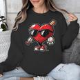 Valentines Day Baseball Heart Bat Sunglasses Men Boys Kids Unisex Sweatshirt
