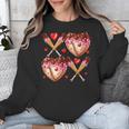 Valentines Day Drip Heart Baseball XOXO Boys Kids Men Sport Unisex Sweatshirt