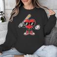 Valentines Day Heart Baseball Player Sports Boys Kids Men Unisex Sweatshirt