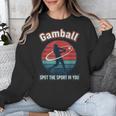 Vintage Baseball Batter Retro Sports Circle Graphic Unisex Sweatshirt