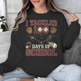Women's 100 Days Of School Boys Kids Baseball Unisex Sweatshirt Women's 100 Days Of School Boys Kids Baseball Unisex Sweatshirt