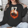 Women's 67 Baseball Boys Birthday Teens Six Seven Brainrot Unisex Sweatshirt Women's 67 Baseball Boys Birthday Teens Six Seven Brainrot Unisex Sweatshirt
