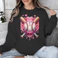 Women's Valentines Day Baseball Boys Ice Cream Drip Heart Youth Kids Unisex Sweatshirt Women's Valentines Day Baseball Boys Ice Cream Drip Heart Youth Kids Unisex Sweatshirt