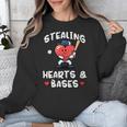 Women's Valentines Day Baseball Stealing Hearts Bases Boys Kids Men Unisex Sweatshirt Women's Valentines Day Baseball Stealing Hearts Bases Boys Kids Men Unisex Sweatshirt