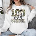 100 Days Of School Camo Baseball Camouflage For Kids Unisex Sweatshirt