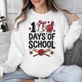 100 Days Of School Coquette Bow Baseball 100th Day Girl Kid Unisex Sweatshirt