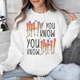 6 7 If You Know You Know Baseball Ice Cream Dip Unisex Sweatshirt