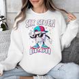67 Meme Six Seven Baseball Ice Cream Drip Girls Boys Premium Tri-Blend Unisex Sweatshirt