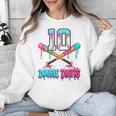 Baseball 10 Year Old Ice Cream Drip 10th Bday Double Digits Unisex Sweatshirt Baseball 10 Year Old Ice Cream Drip 10th Bday Double Digits Unisex Sweatshirt