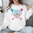 Baseball 50 Year Old Ice Cream Drip 50th Birthday Number 50 Unisex Sweatshirt
