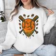 Baseball Drip Ice Cream Dripping Blaze Hunter Orange Camo Unisex Sweatshirt