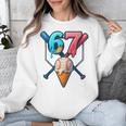 Baseball Ice Cream Drip 67 Six Seven Gen Alpha Slang Meme Unisex Sweatshirt Baseball Ice Cream Drip 67 Six Seven Gen Alpha Slang Meme Unisex Sweatshirt