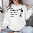Baseball Pun Saying I'm a Stand Up Double Type Of Guy Unisex Sweatshirt Baseball Pun Saying I'm a Stand Up Double Type Of Guy Unisex Sweatshirt