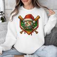 Baseball Xmas Christmas Baseball Ice Cream Drip Boys Unisex Sweatshirt