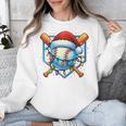 Christmas Baseball Drip For Boys Kids Ice Cream Drip Unisex Sweatshirt
