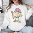 Cute Baseball Ice Cream Drip For Girls & Boys 2 Sides Unisex Sweatshirt