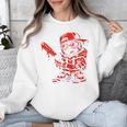 Drippy Baseball Mascot Valentine Heart Glasses Cartoon Unisex Sweatshirt Drippy Baseball Mascot Valentine Heart Glasses Cartoon Unisex Sweatshirt