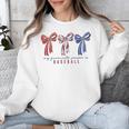 My Favorite Season Is Baseball Coquette Bow Game Day Mom Sis Unisex Sweatshirt My Favorite Season Is Baseball Coquette Bow Game Day Mom Sis Unisex Sweatshirt