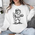 Frog Basketbal Men Women Grumpy Frog Playing Baseball Unisex Sweatshirt Frog Basketbal Men Women Grumpy Frog Playing Baseball Unisex Sweatshirt