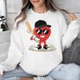 Heart Playing Baseball Valentine Baseball Unisex Sweatshirt Heart Playing Baseball Valentine Baseball Unisex Sweatshirt