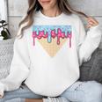 Ice Cream Baseball Cone Dripping Sprinkles Kids Boys Summer Premium Tri-Blend Unisex Sweatshirt Ice Cream Baseball Cone Dripping Sprinkles Kids Boys Summer Premium Tri-Blend Unisex Sweatshirt