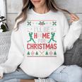 I’Ll Be Home For Christmas Baseball Ugly Sweater Art Unisex Sweatshirt I’Ll Be Home For Christmas Baseball Ugly Sweater Art Unisex Sweatshirt