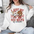 I Just Hit 100 Days Of School Baseball 100th Day Teacher Kid Unisex Sweatshirt
